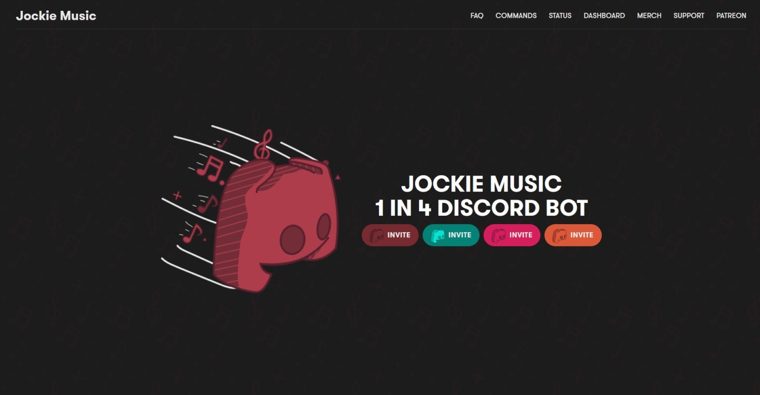 Jockie music команды дискорд